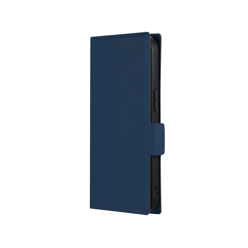 iPhone 15/iPhone 14 薄型・軽量PUレザー手帳ケース 「BOOK SLIM＆LITE」 ネイビー
