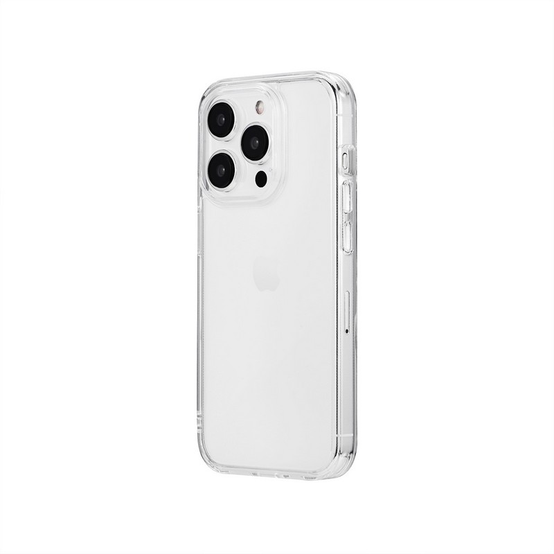 iPhone 15 Pro 耐傷・ガラスハイブリッドケース 「UTILO Glass」 クリア