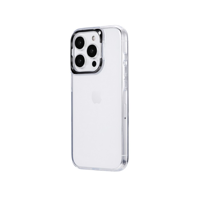 iPhone 15 Pro スタンド搭載ハイブリッドケース 「UTILO Cam Stand」 ブラック