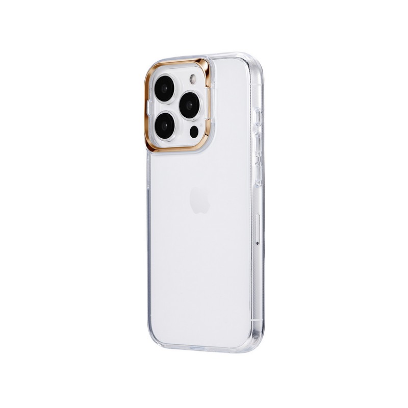 iPhone 15 Pro スタンド搭載ハイブリッドケース 「UTILO Cam Stand」 ゴールド