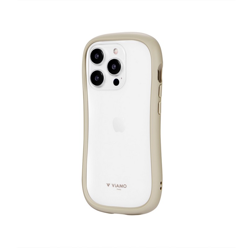 iPhone 15 Pro 耐傷・耐衝撃ハイブリッドケース 「ViAMO freely」 ベージュ
