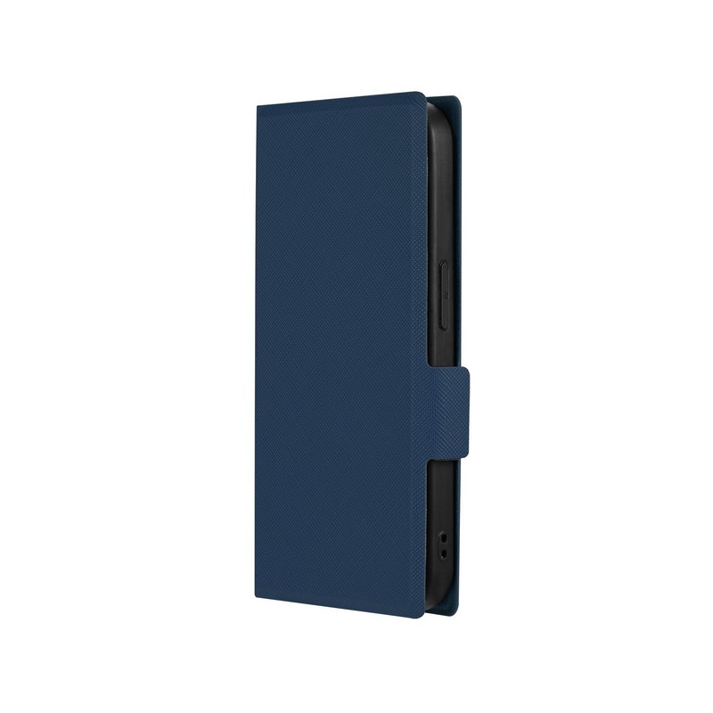 iPhone 15 Pro 薄型・軽量PUレザー手帳ケース 「BOOK SLIM＆LITE」 ネイビー