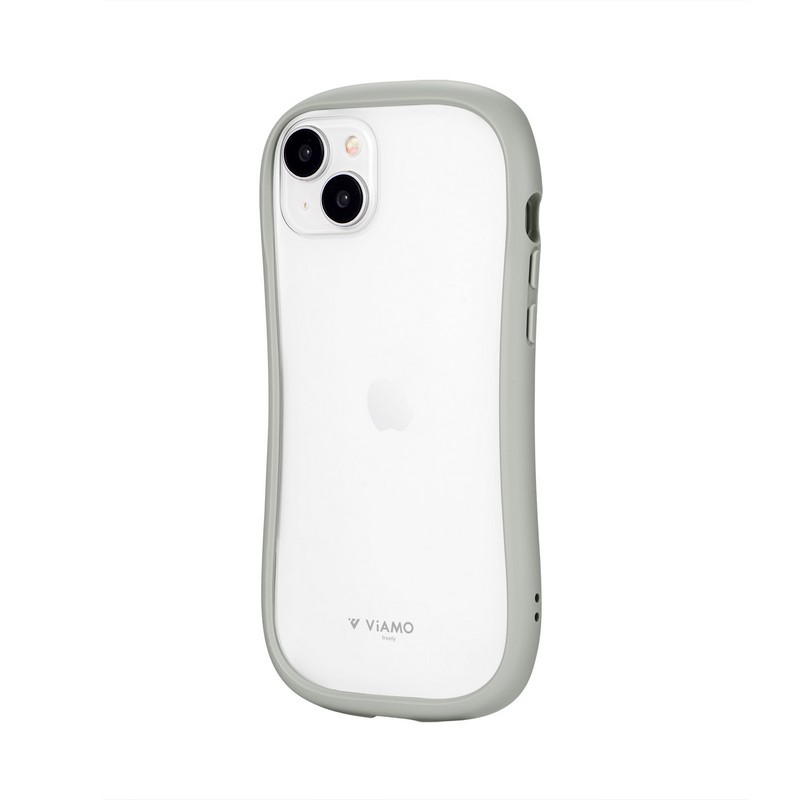 iPhone 15 Plus/iPhone 14 Plus 耐傷・耐衝撃ハイブリッドケース 「ViAMO freely」 ライトグレー