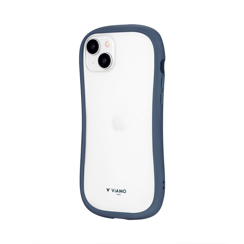 iPhone 15 Plus/iPhone 14 Plus 耐傷・耐衝撃ハイブリッドケース 「ViAMO freely」 ネイビー