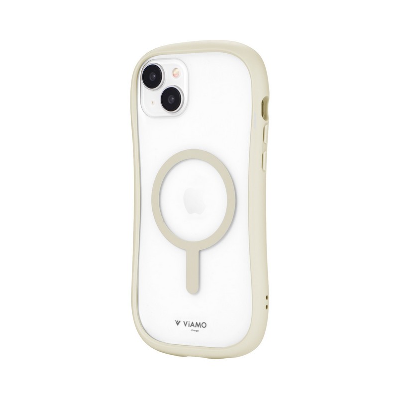 iPhone 15 Plus/iPhone 14 Plus 高速充電対応・耐傷・耐衝撃ハイブリッドケース 「ViAMO charge」 スターライト
