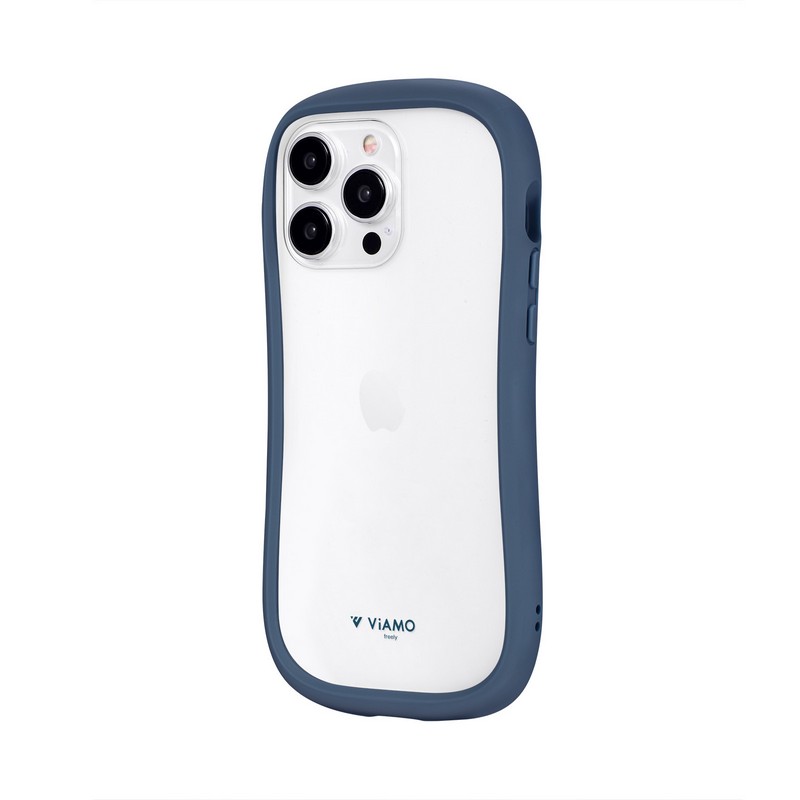 iPhone 15 Pro Max 耐傷・耐衝撃ハイブリッドケース 「ViAMO freely」 ネイビー