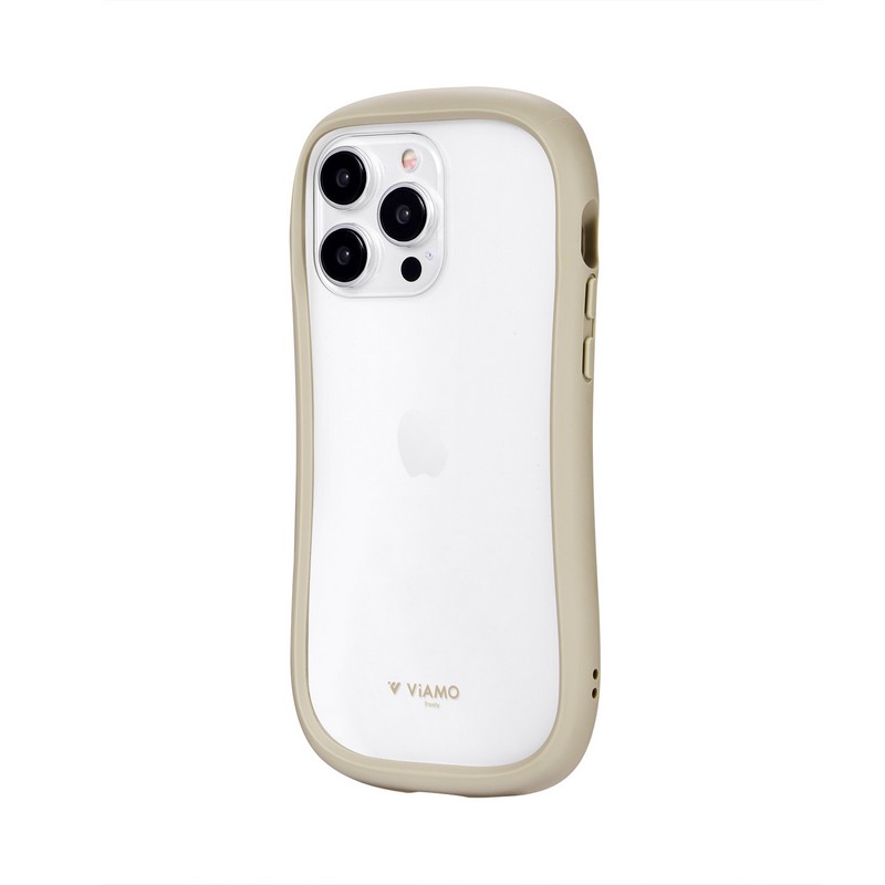 iPhone 15 Pro Max 耐傷・耐衝撃ハイブリッドケース 「ViAMO freely」 ベージュ