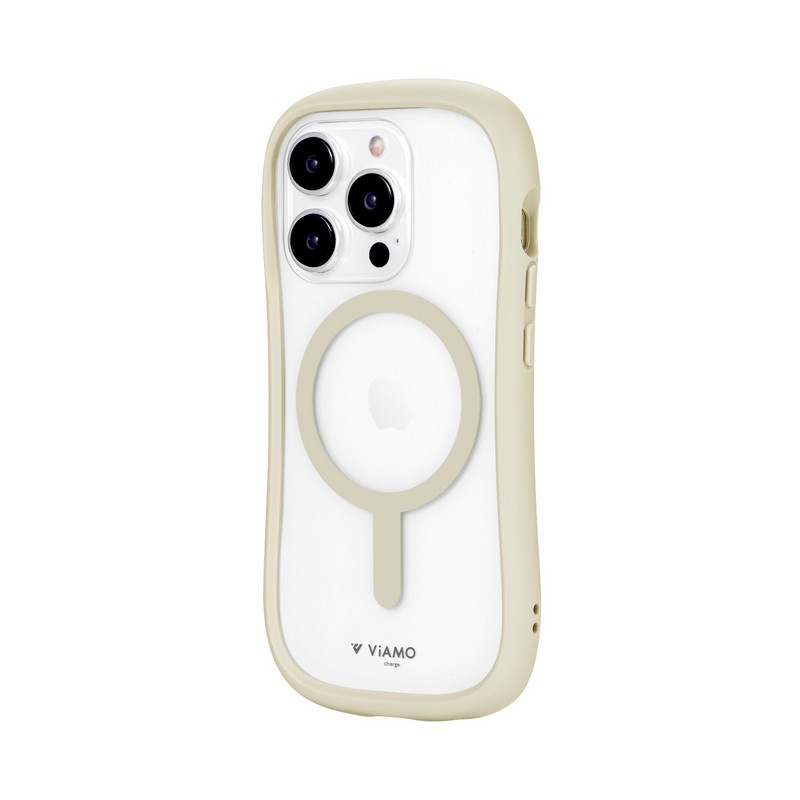 iPhone 15 Pro Max 高速充電対応・耐傷・耐衝撃ハイブリッドケース 「ViAMO charge」 スターライト