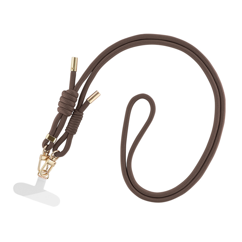 iPhone/スマートフォン対応 ショルダーストラップ 「SHOULTY MULTI STRAP」Wフックベーシックタイプ モカブラウン