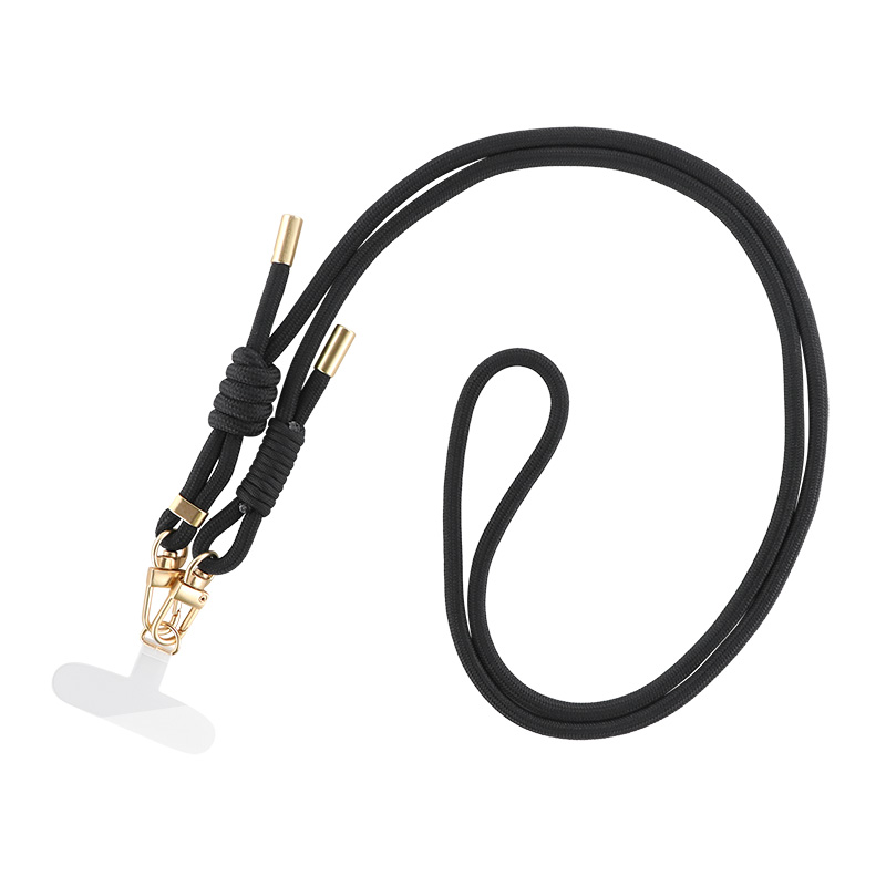iPhone/スマートフォン対応 ショルダーストラップ 「SHOULTY MULTI STRAP」Wフックベーシックタイプ ブラック