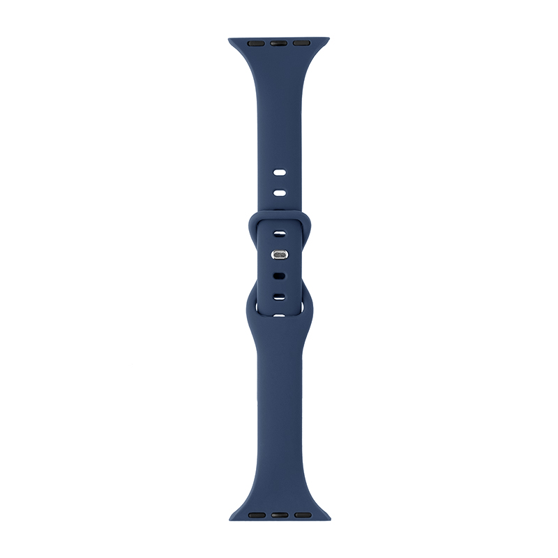 Apple Watch 38/40/41/42mm バンド 「CORVIN」 スリムシリコンバンド ネイビー