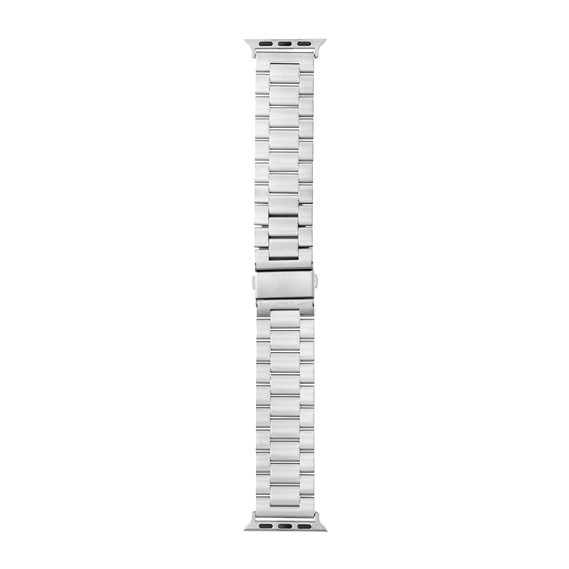 Apple Watch 38/40/41/42mm バンド 「CORVIN」 ベーシックメタルバンド シルバー