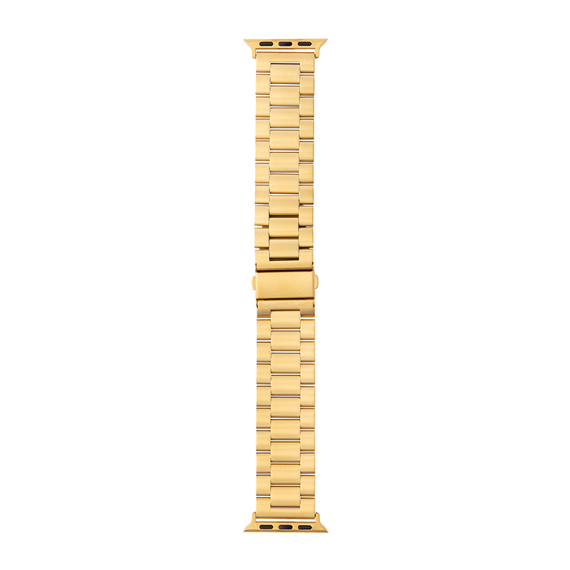 Apple Watch 38/40/41/42mm バンド 「CORVIN」 ベーシックメタルバンド ゴールド