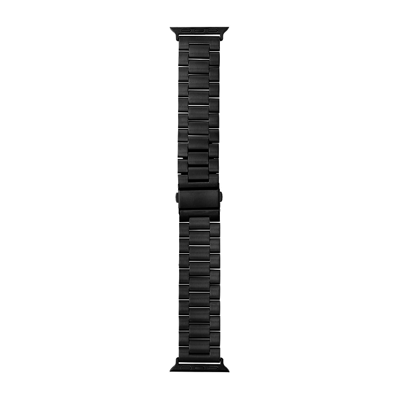 Apple Watch 38/40/41/42mm バンド 「CORVIN」 ベーシックメタルバンド ブラック