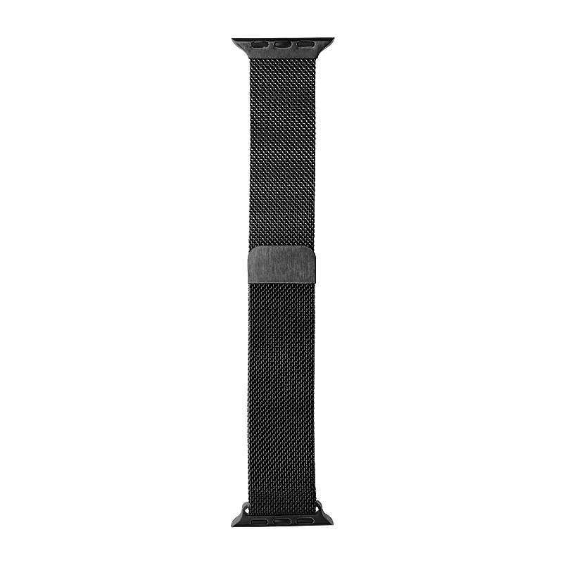 Apple Watch 38/40/41/42mm バンド 「CORVIN」 マグネットメッシュメタルバンド ブラック