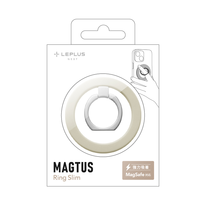 MagSafe対応 スマートフォンリング「MAGTUS」Ring Slim スターライト