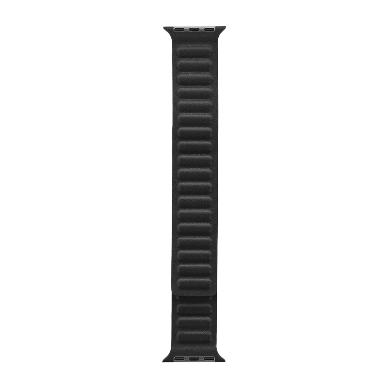Apple Watch 38/40/41/42mm バンド 「CORVIN」 レザー風マグネットバンド ブラック