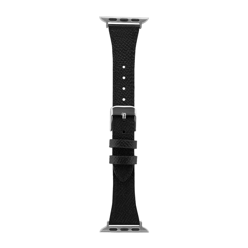 Apple Watch 38/40/41/42mm バンド 「CORVIN」 シュリンクレザーバンド ブラック