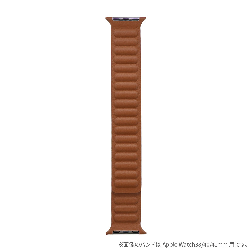 Apple Watch 42(Series 1,2,3)/44/45/46/49mm バンド 「CORVIN」 レザー風マグネットバンド ブラウン