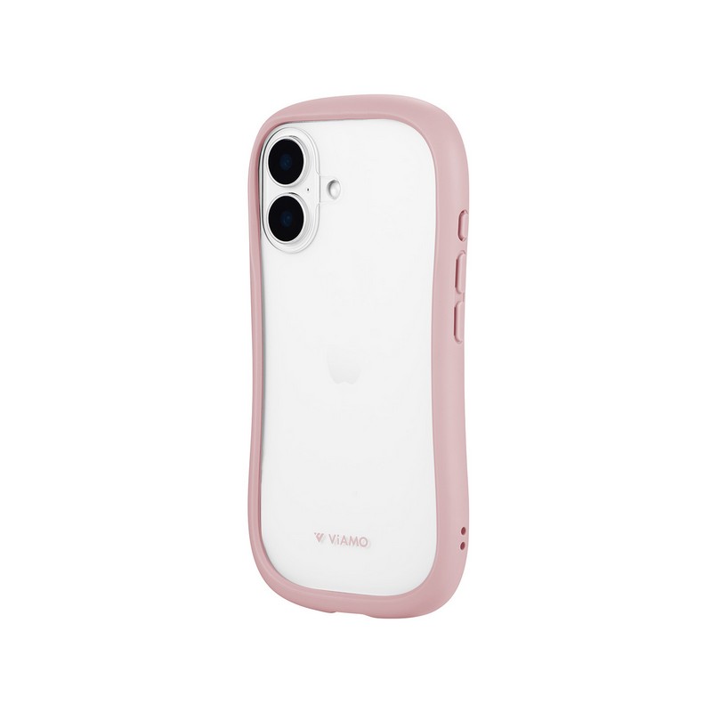 iPhone 16 耐傷・耐衝撃ハイブリッドケース 「ViAMO freely」 ダスティピンク
