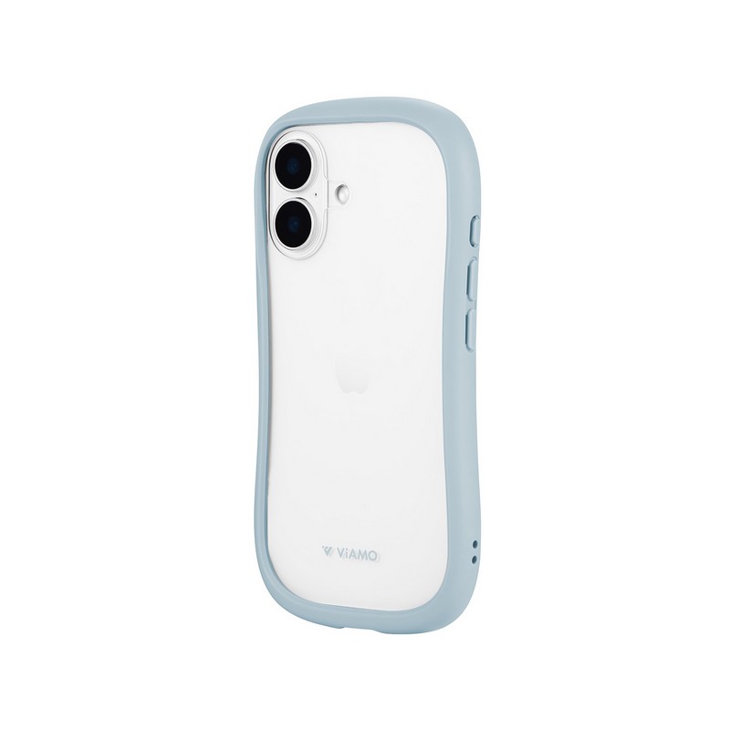 iPhone 16 耐傷・耐衝撃ハイブリッドケース 「ViAMO freely」 ライトブルー