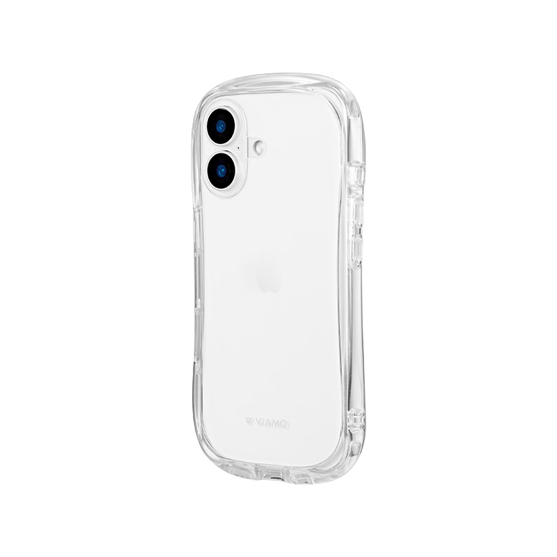 iPhone 16 耐傷・耐衝撃ハイブリッドケース 「ViAMO crystal」 クリア
