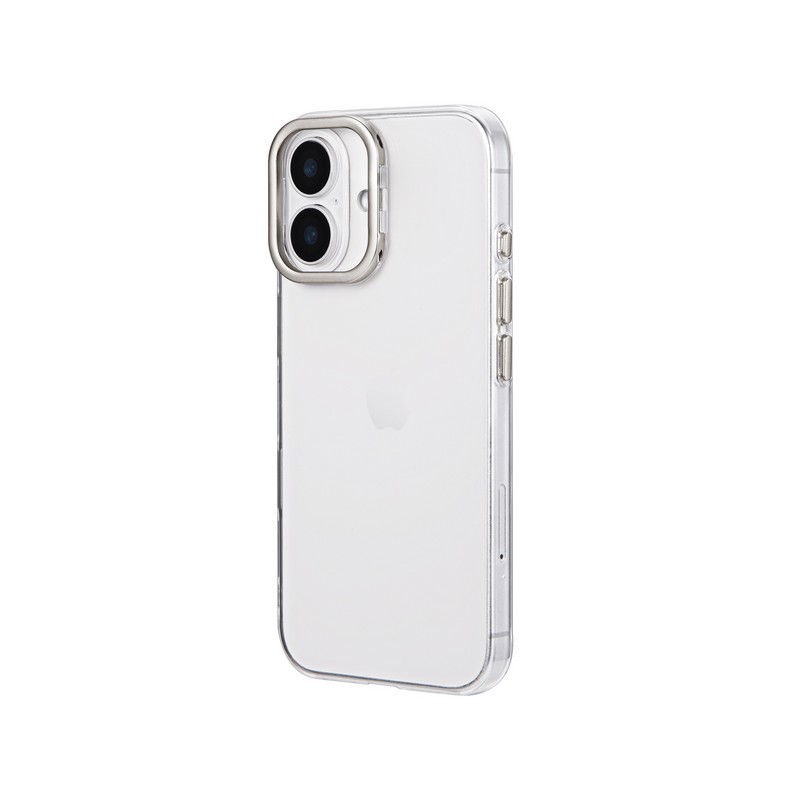 iPhone 16 スタンド搭載ハイブリッドケース 「mycam Stand」 チタン