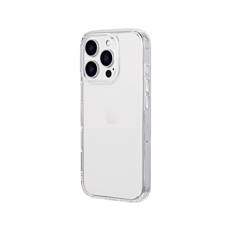 iPhone 16 Pro 耐傷・ガラスハイブリッドケース 「UTILO Hybrid Glass」 クリア