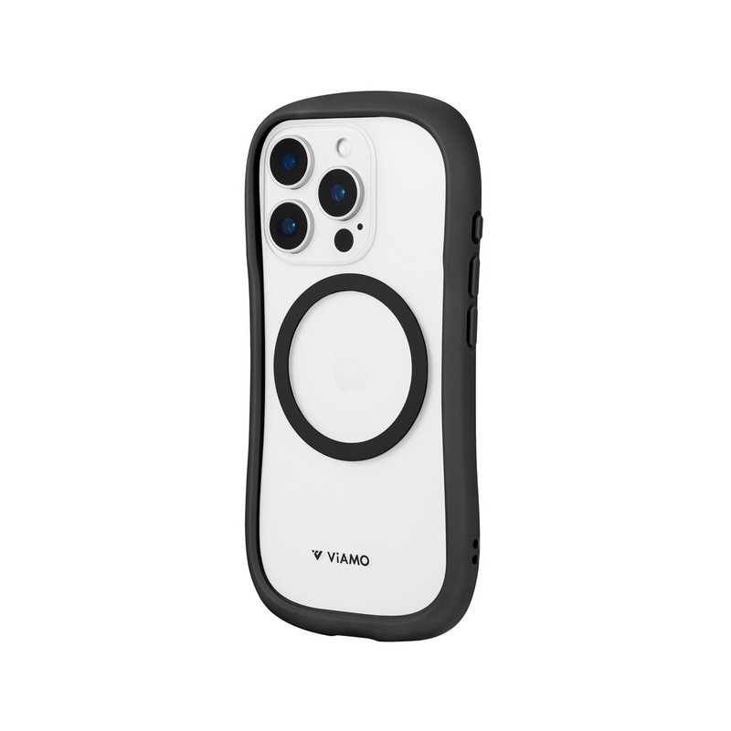 iPhone 16 Pro 高速充電対応・耐傷・耐衝撃ハイブリッドケース 「ViAMO charge」 ライトブラック