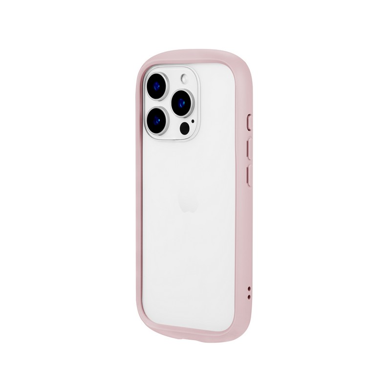 iPhone 16 Pro 耐衝撃ハイブリッドケース 「Cleary」 ダスティピンク