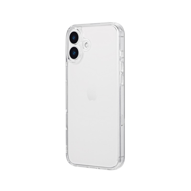 iPhone 16 Plus 耐傷・ガラスハイブリッドケース 「UTILO Hybrid Glass」 クリア