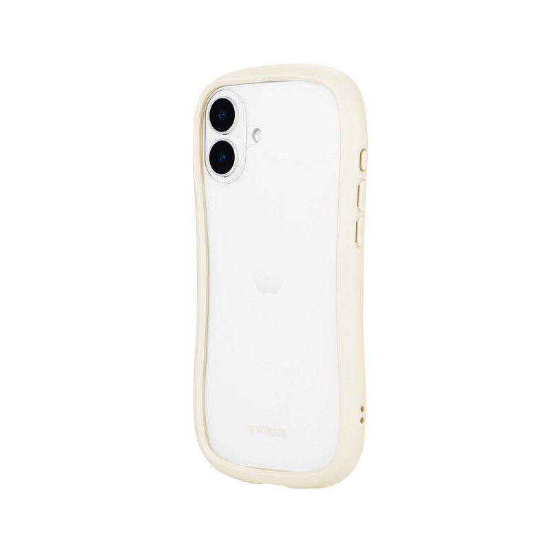 iPhone 16 Plus 耐傷・耐衝撃ハイブリッドケース 「ViAMO freely」 ミルクホワイト