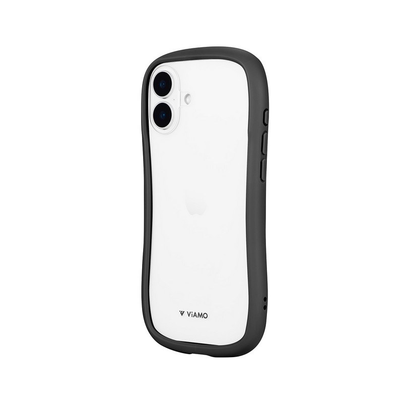 iPhone 16 Plus 耐傷・耐衝撃ハイブリッドケース 「ViAMO freely」 ダークグレー