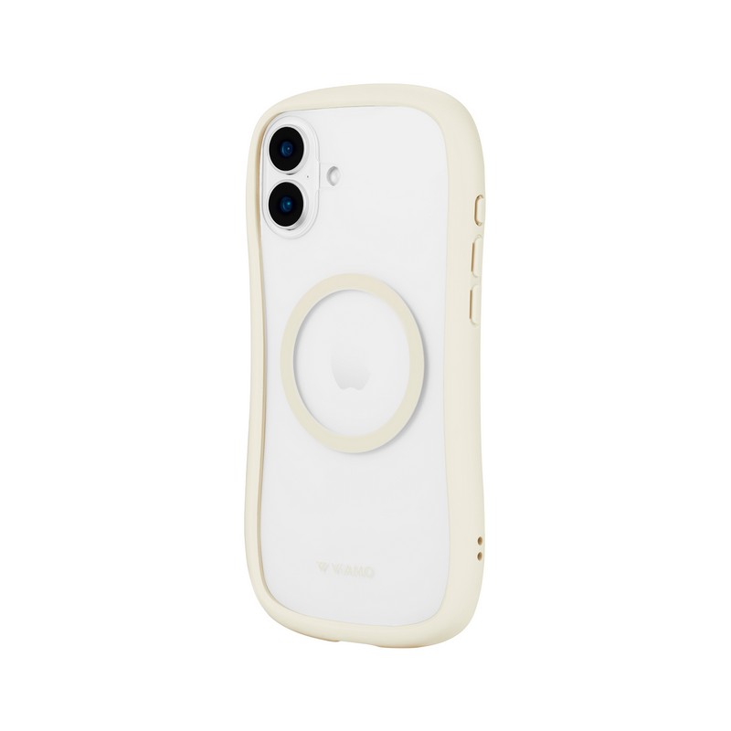 iPhone 16 Plus 高速充電対応・耐傷・耐衝撃ハイブリッドケース 「ViAMO charge」 ミルクホワイト
