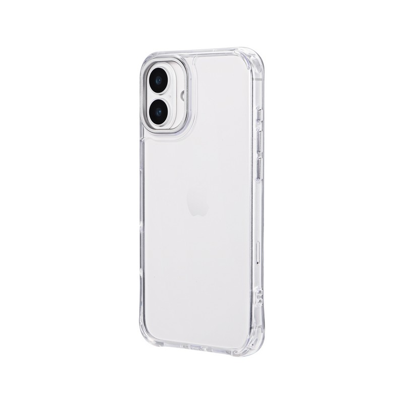 iPhone 16 Plus カメラ保護ハイブリッドケース 「mycam」 シルバー