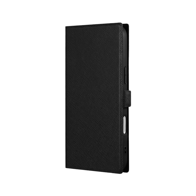 iPhone 16 Plus 薄型・軽量PUレザー手帳ケース 「BOOK SLIM＆LITE」 ブラック