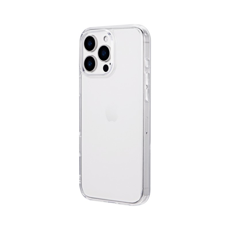 iPhone 16 Pro Max 耐傷・ガラスハイブリッドケース 「UTILO Hybrid Glass」 クリア