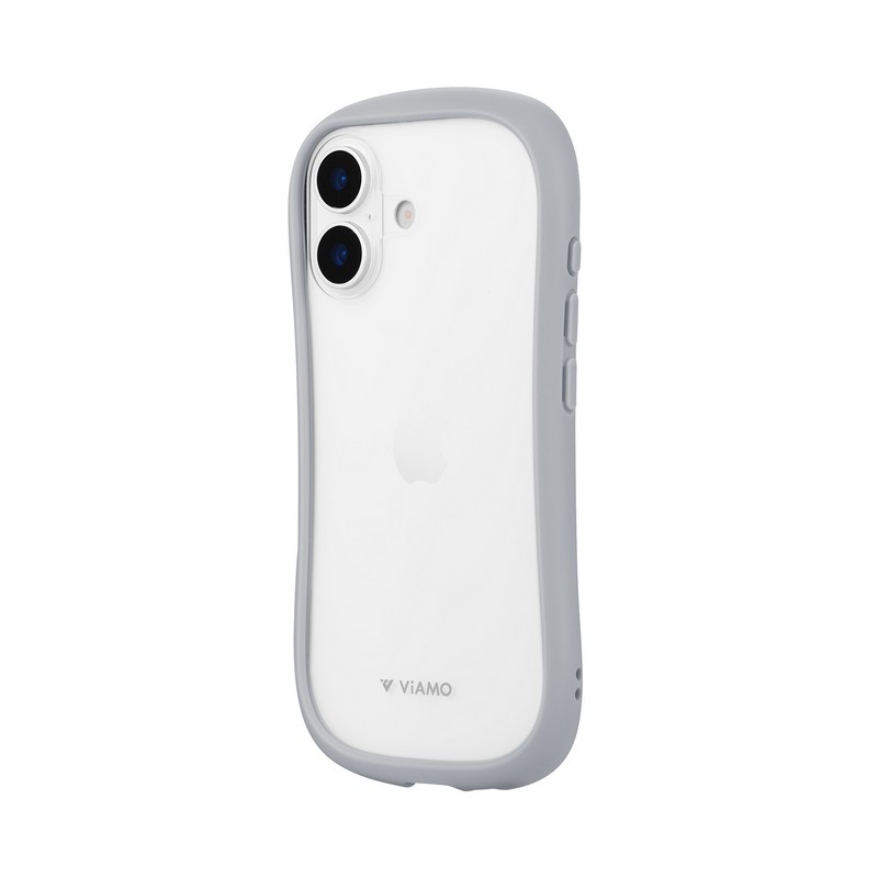 iPhone 17 耐傷・耐衝撃ハイブリッドケース 「ViAMO freely」 ライトグレー