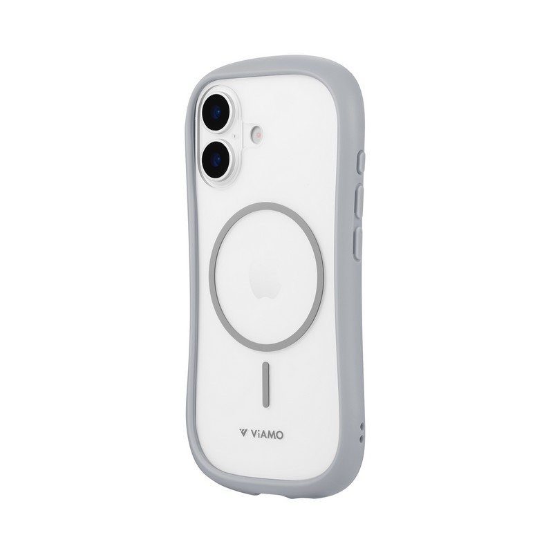 iPhone 17 耐傷・耐衝撃ハイブリッドケース 「ViAMO mag」 ライトグレー