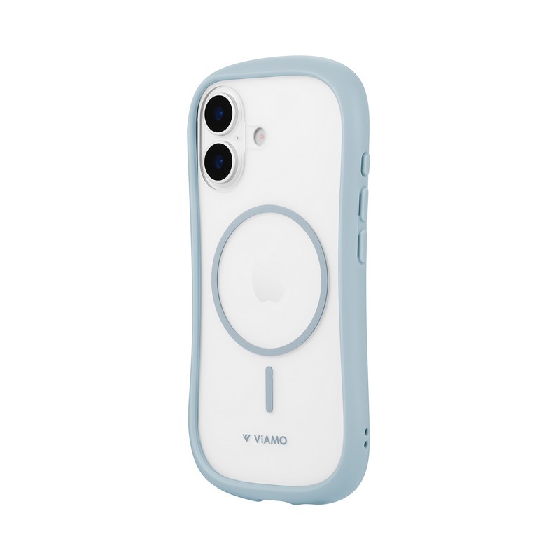 iPhone 17 耐傷・耐衝撃ハイブリッドケース 「ViAMO mag」 ライトブルー