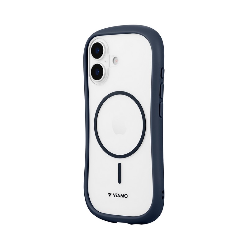 iPhone 17 耐傷・耐衝撃ハイブリッドケース 「ViAMO mag」 ネイビー