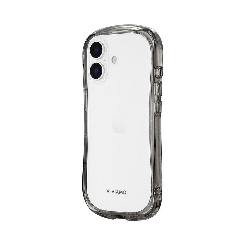 iPhone 17 耐傷・耐衝撃ハイブリッドケース 「ViAMO crystal」 スモーク