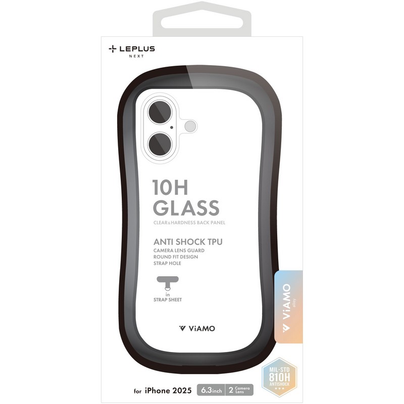 iPhone 17 耐傷・耐衝撃ハイブリッドケース 「ViAMO alloy」 ガンメタブラック
