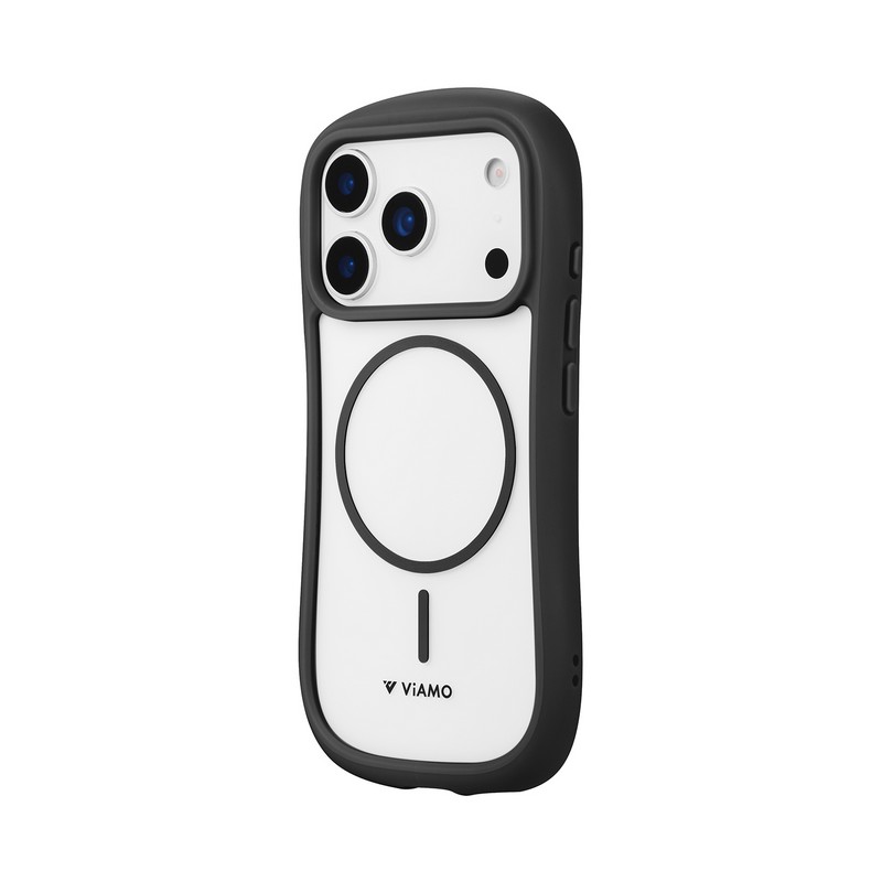 iPhone 17 Pro 耐傷・耐衝撃ハイブリッドケース 「ViAMO mag」 ダークグレー