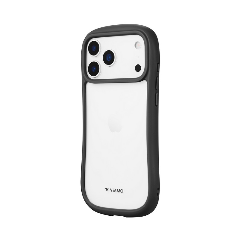 iPhone 17 Pro Max 耐傷・耐衝撃ハイブリッドケース 「ViAMO freely」 ダークグレー
