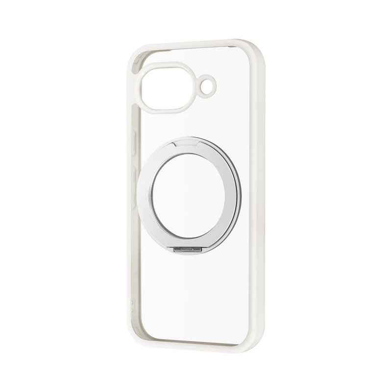 Google Pixel 10a ケース リング付 マグネット グーグルピクセル10a MagSafe対応 スマホスタンド 360度回転 耐衝撃 ホワイト カバー ハイブリッド スマホカバー