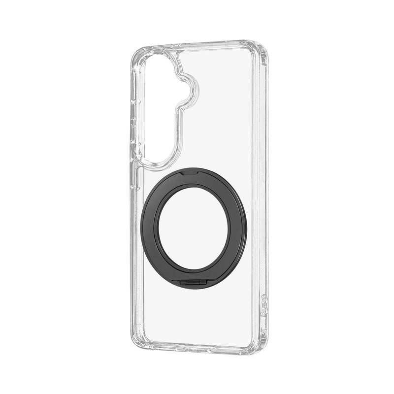 Galaxy S26 ケース リング付 マグネット GalaxyS26 ギャラクシーS26 MagSafe対応 スマホスタンド 黄ばまない 透明 背面クリア ブラック カバー スマホカバー