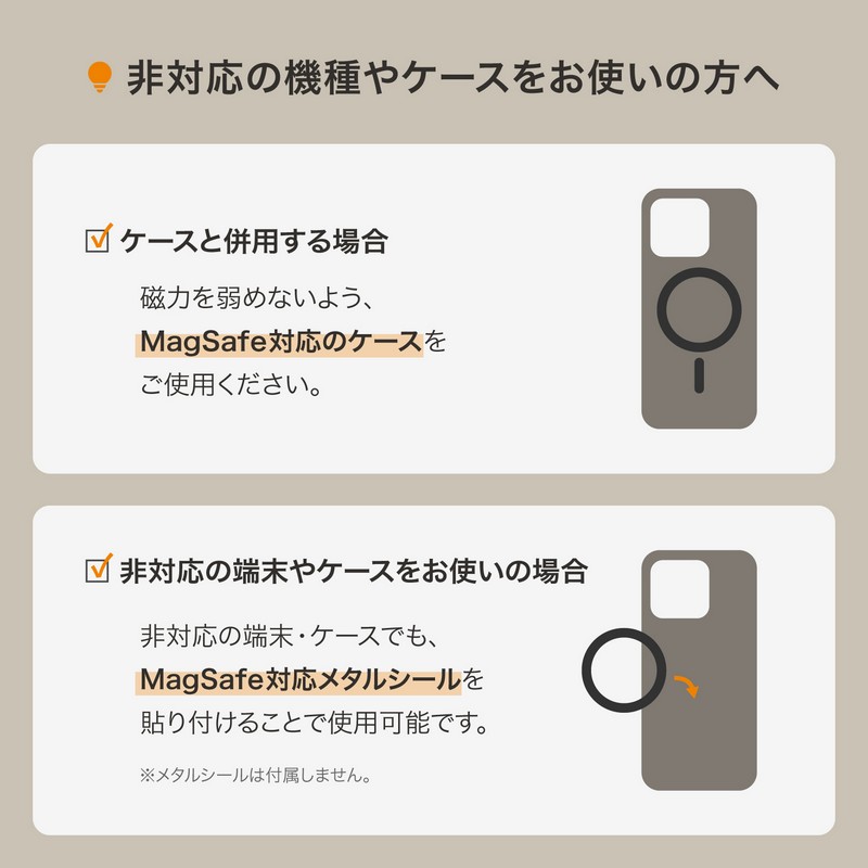 LEPLUS NEXT MAGTUS Slim Swing Ring MagSafe対応スマートフォンリング ホワイト