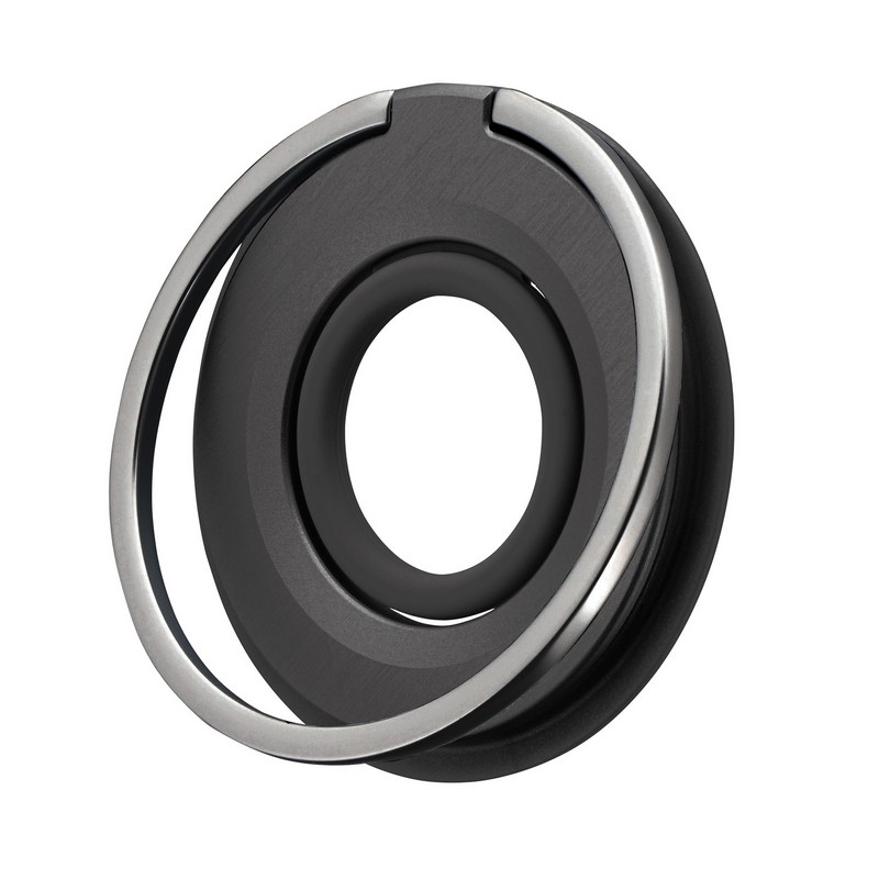 MagSafe対応 スマートフォンリング「MAGTUS」Dual Magnet Ring [ブラック]