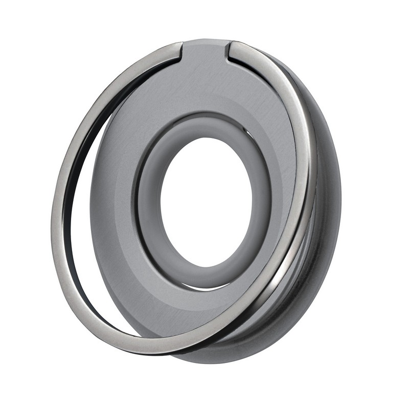 MagSafe対応 スマートフォンリング「MAGTUS」Dual Magnet Ring [グレー]